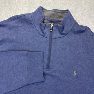 Polo Ralph Lauren Men's Andover Heather Pullover Quarter Zip Sweatshirt XXL